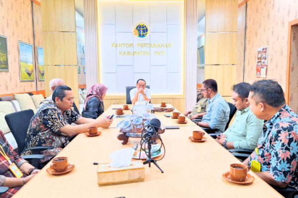 Koordinasi dan Pelaporan Pegawai Pindah Tugas, Kantah Kab Pati Terima Kunjungan dari Kantah Kab Jepara